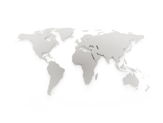 Grey business world map