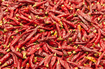 沢山の唐辛子