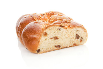 Christmas cake isolated.