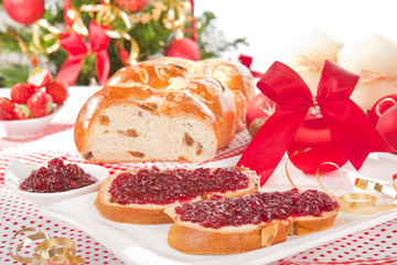 Traditional christmas cake.