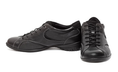 A pair of woman's sport shoes isolated on the white background