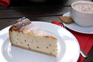 käsekuchen und kakao