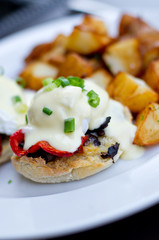 Eggs benedict breakfast