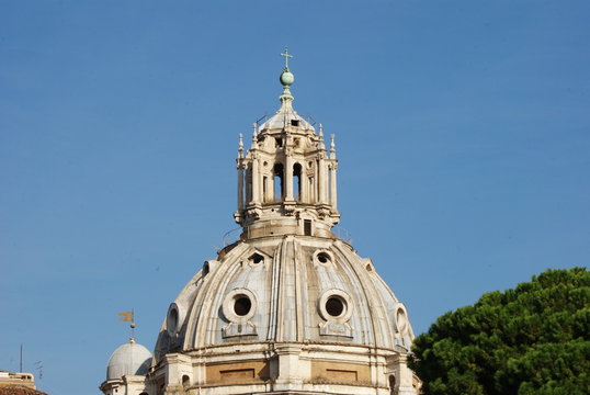 top church's cupol in Rome