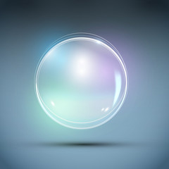 Vector Realistic Bubble. Abstract Background