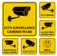 Surveillance Camera Signs