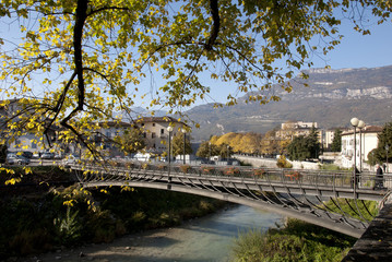 Fototapeta na wymiar Rovereto - strumień Leno