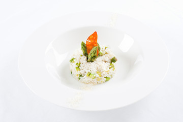 Risotto with asparagus