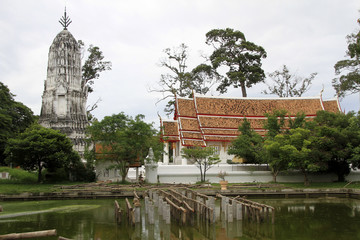 Obraz premium Stupa and temple