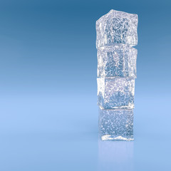 Blocks of ice