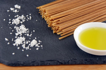 linguine mit salz und öl