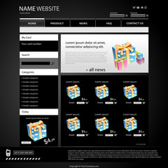 Vector Shopping Website Template