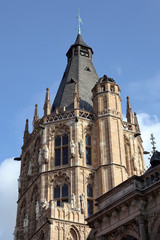 historischer Rathausturm von Köln