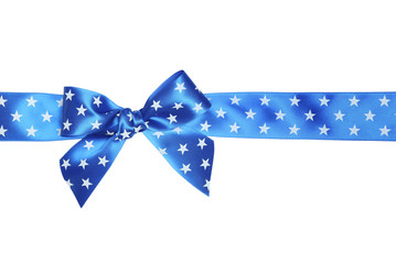 Blue ribbon and bow