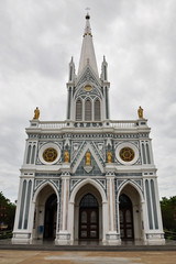 Fototapeta na wymiar The Nativity of Our Lady Cathedral, Samutsongkram, Thailand