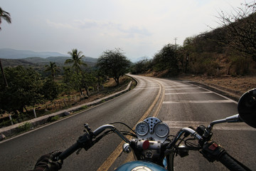 Fototapeta premium motorbike running