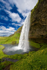 Wasserfall Seljalandsfoss Island