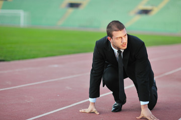 business man in sport