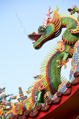 Fototapeta premium Asian temple dragon