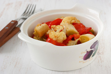 Vegetables in bowl