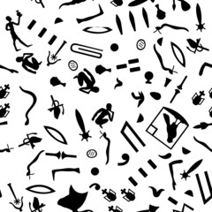 seamless hieroglyphs
