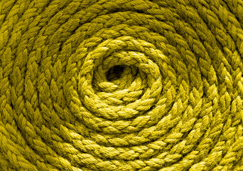 Fototapeta na wymiar Coiled ships rope