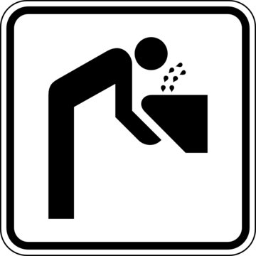Gesichtsdusche Augendusche Schild Zeichen Symbol