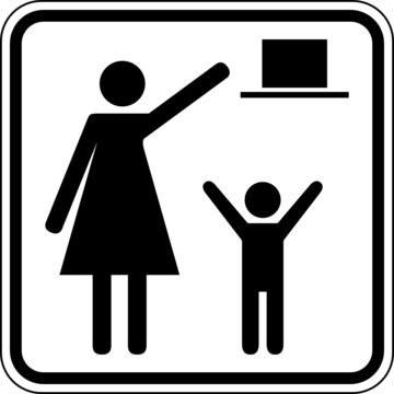 Außer Reichweite von Kindern aufbewahren Schild Zeichen