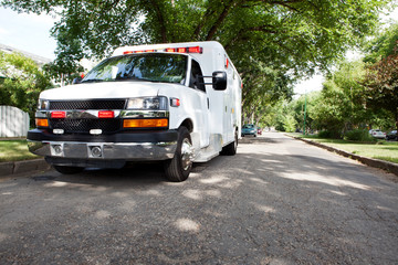 Ambulance in Residential Area