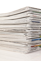 Stapel von Zeitungen