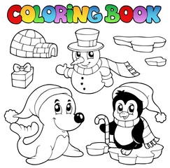 Livre de coloriage animaux d& 39 hiver 3