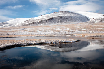 Barskoon valley in Kyrgyzstan, high Tyan Shan mountains