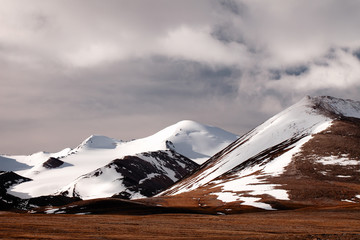 Barskoon valley in Kyrgyzstan, high Tyan Shan mountains