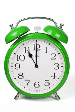 Wecker 11 Uhr / Eleven a clock  - gr&uuml;n / green