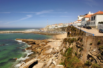 Ericeira. Portuguese coast. Beach, harbor, cliffs. Portugal © jpf44