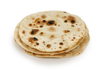 chapati , indian unleavened flatbread