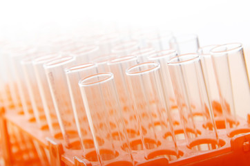 Laboratory concept with glass tubing