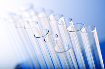 Laboratory concept with glass tubing