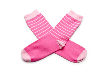 Pair of socks isolated on white