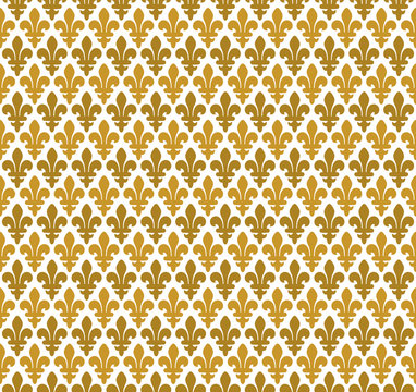 Royal pattern - lily seamless pattern