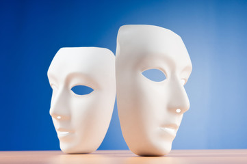 Masks with theatre concept