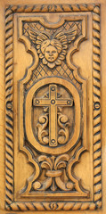Fototapeta na wymiar Church wood carve