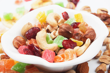 Nuts and dried fruit
