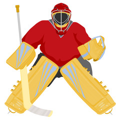Naklejka premium hockey goalie