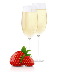 Champagne & strawberries