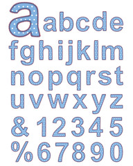 Textile alphabet