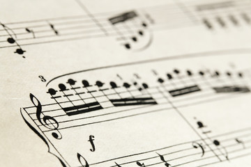 Fototapeta premium sheet music abstract