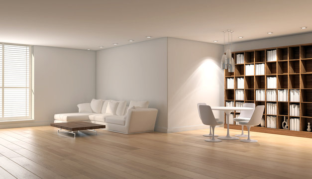 Interno con divano e finestra