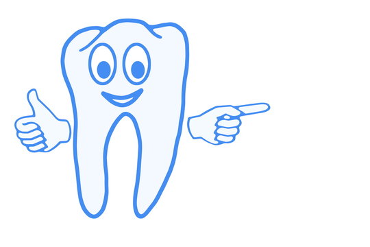 Nice healthy tooth, health and hygiene