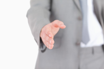 Obraz premium Businessman giving a helping hand